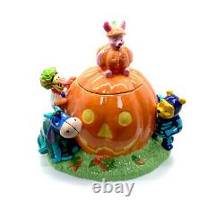 Vintage Disney Halloween Cookie Jar Winnie The Pooh Tigger Eeyore 1998 Rare