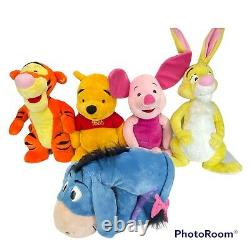 Vintage Disney Mattel Winnie The Pooh 19 Plush Tigger Eeyore Rabbit Piglet