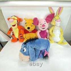 Vintage Disney Mattel Winnie The Pooh 19 Plush Tigger Eeyore Rabbit Piglet