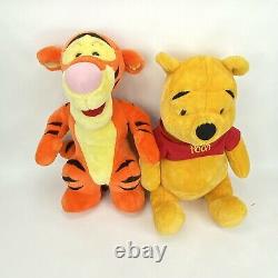 Vintage Disney Mattel Winnie The Pooh 19 Plush Tigger Eeyore Rabbit Piglet