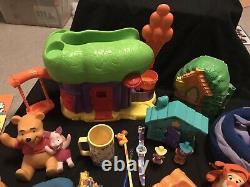 Vintage Disney Winnie The Pooh Lot Playset Animaux Farcis Figurines En Vinyle