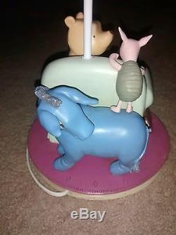 Vintage Disney Winnie The Pooh, Piglet & Eeyore Lampe Avec Bonus Art Print