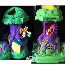 Vintage Polly Pocket Winnie L'ourson 100% Complete 100 Acre Wood House Playset