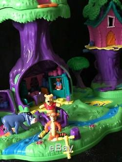 Vintage Polly Pocket Winnie L'ourson 100% Complete 100 Acre Wood House Playset