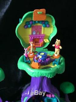 Vintage Polly Pocket Winnie L'ourson 100% Complete 100 Acre Wood House Playset