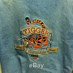 Vintage Tigrou Winnie L'ourson Disney Denim Varsity Jacket Xxxtentacion S Masculine