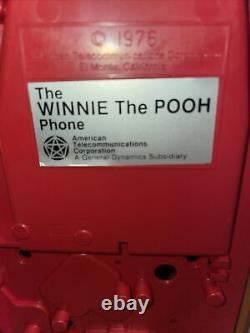 Vintage Walt Disney Winnie The Pooh Bear Touch-tone Téléphone 1970 Honey Pot