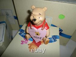 Vntg New In Box Disney Winnie The Pooh Limited Figurine D'automne Lot Bear & Eeyore