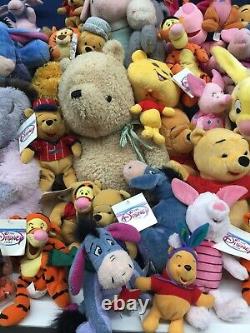 Vtg & Modern Lot 62 Disney Winnie Le Pooh Plush Eeyore Tigger Lapin Piglet