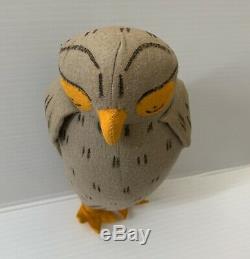 Vtg Old Winnie L'ourson Agnes Brosse Peluche Disney Antique Owldoll Oiseau
