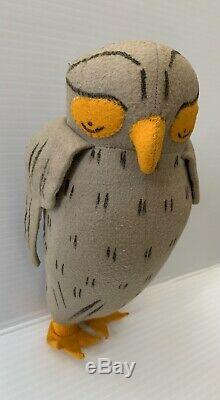 Vtg Old Winnie L'ourson Agnes Brosse Peluche Disney Antique Owldoll Oiseau