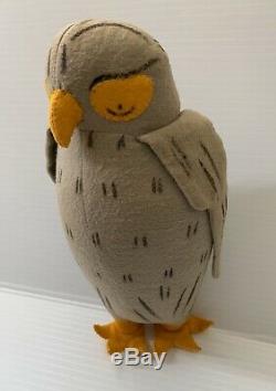 Vtg Old Winnie L'ourson Agnes Brosse Peluche Disney Antique Owldoll Oiseau