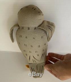 Vtg Old Winnie L'ourson Agnes Brosse Peluche Disney Antique Owldoll Oiseau