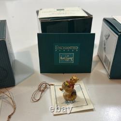WDCC Endroits Enchantés Miniatures Winnie l'Ourson Figurines Tigger, Porcinet et Winnie l'Ourson