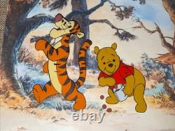 WINNIE L'OURSON Animation Cel Art de Dessin Animé Walt Disney Vintage des Années 1960 Tigger I6