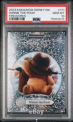 WINNIE L'OURSON PSA 10 1/1 2023 Kakawow Disney 100 Ans de Merveilles Feux d'artifice