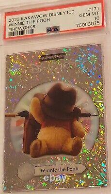 WINNIE L'OURSON PSA 10 1/1 2023 Kakawow Disney 100 Ans de Merveilles Feux d'artifice