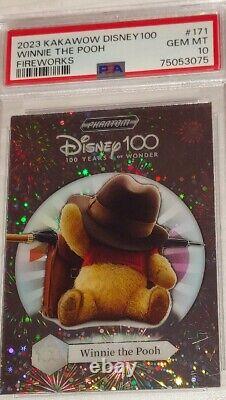 WINNIE L'OURSON PSA 10 1/1 2023 Kakawow Disney 100 Ans de Merveilles Feux d'artifice