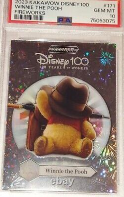 WINNIE L'OURSON PSA 10 1/1 2023 Kakawow Disney 100 Ans de Merveilles Feux d'artifice