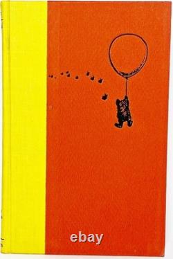 WINNIE L'OURSON vtg PREMIÈRE ÉDITION EN COULEUR jouet ours en peluche enfant A MILNE Disney RARE