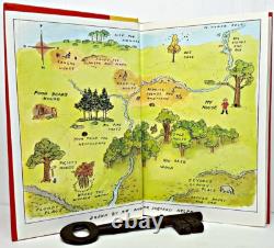 WINNIE L'OURSON vtg PREMIÈRE ÉDITION EN COULEUR jouet ours en peluche enfant A MILNE Disney RARE