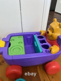 Wagon d'Activités Vintage Winnie L'Ourson avec Boîte HTF Mattel