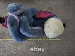 Walt Disney Exclusif! Peluche géante Eeyore vintage d'environ 30 pouces de 1999