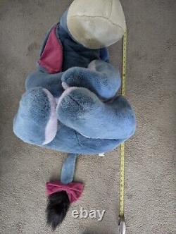 Walt Disney Exclusif! Peluche géante Eeyore vintage d'environ 30 pouces de 1999