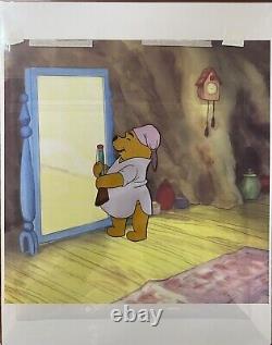 Walt Disney Winnie l'ourson et le jour venteux Rare Production Cel 1968