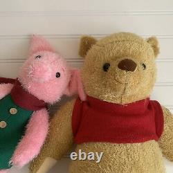 Walt Disney World Christopher Robin Film Winnie The Pooh & Piglet Plush Set