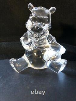 Waterford Crystal Disney Winnie L'ours Pooh Made In Ireland Figurine Signée