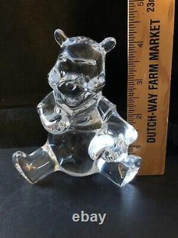 Waterford Crystal Disney Winnie L'ours Pooh Made In Ireland Figurine Signée