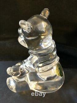 Waterford Crystal Disney Winnie L'ours Pooh Made In Ireland Figurine Signée