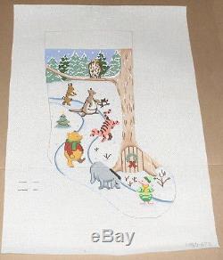 Winnetka Winnie L'ourson Et Ses Amis HP Needlepoint Christmas Stocking Canvas