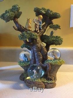 Winnie L'ourson Arbre Du 75ème Anniversaire Snowglobe Snow Globe Tigrou Porcinet Bourriquet