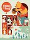 Winnie L'ourson Dave Perillo Mondo Affiche De Film Art Disney Film Print