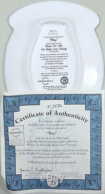 Winnie L'ourson Perpetual Calendar Plate Toute L'année Complète Coa Par