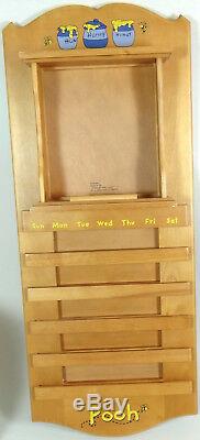 Winnie L'ourson Perpetual Calendar Plate Toute L'année Complète Coa Par