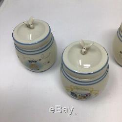 Winnie L'ourson Spice Jar Set Lenox Disney 24 Jars 1 Rack Nouveau En Boîtes Tous