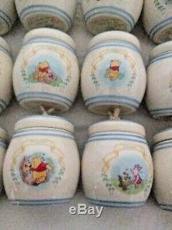 Winnie L'ourson Spice Jar Set New Lenox Disney 24 Pièces