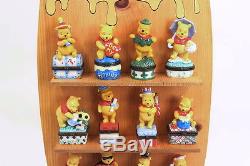 Winnie L'ourson Trinket Boxes Calendrier Chaque Mois De L'année Disney Porcelain