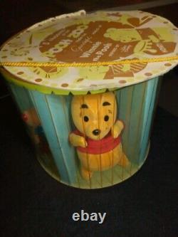 Winnie Le Pooh Plush Zoo Disney Grande Forme! Vtg Voir Les Images