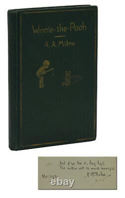 Winnie Le Pooh Signé Par A. A. Mille Première Édition Américaine 1er 1926 Aa