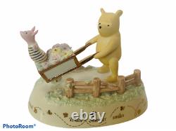 Winnie Pooh Figurine Lenox Disney Vtg Piglet Music Box Summer Smiles Vitrine