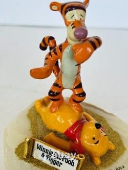 Winnie Pooh Figurine Ron Lee Sculpture En Marbre Signé Tigger Disney Limited Vtg