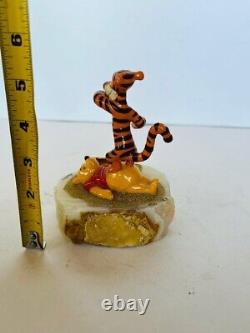 Winnie Pooh Figurine Ron Lee Sculpture En Marbre Signé Tigger Disney Limited Vtg