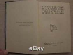 Winnie The Pooh A. Emballage Original A. A. Milne Methuen & Co. 3ème Édition 1927
