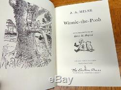 Winnie The Pooh Collection Par A. A. Milne Easton Press - Ensemble De 4 Volumes En Cuir