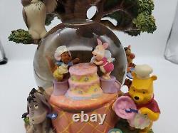 Winnie The Pooh Disney Store Musique Snow Globe Rumbly In My Tumbly Vintage Rare
