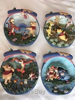 Winnie The Pooh Ensemble De 4 Assiettes Honeypot Adventure De Bradford Exchange Pooh